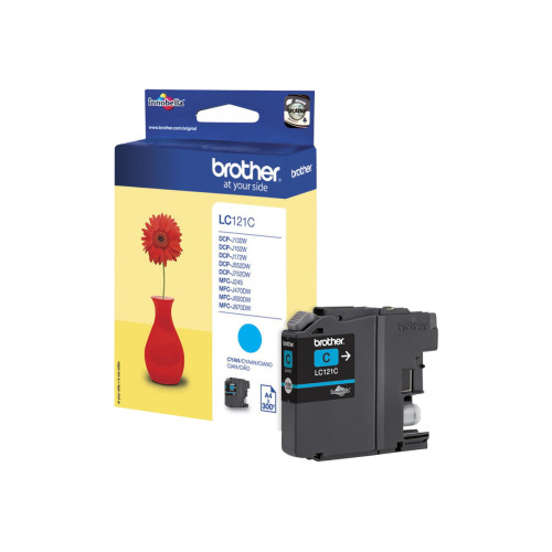 Мастило BROTHER LC121C ink cyan 300pages for DCP-J752DW MFC-J470DW -J870DW
