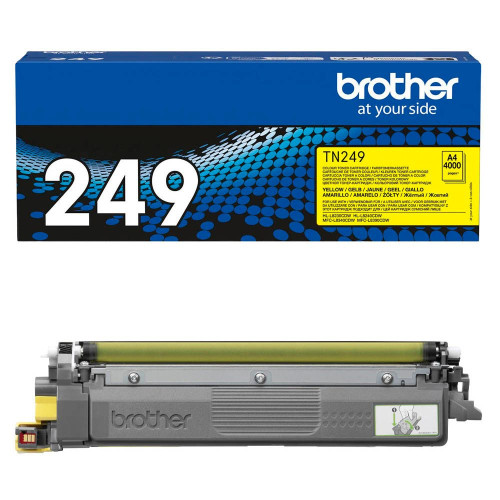 Тонер касета BROTHER TN-249Y Yellow Toner Cartridge Prints 4.000 pages