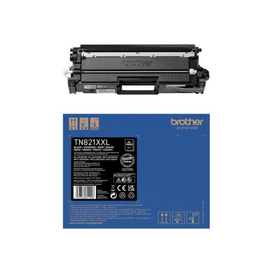 Тонер касета BROTHER TN-821XXLBK Ultra High Yield Black Toner Cartridge for EC Prints 15000 pages