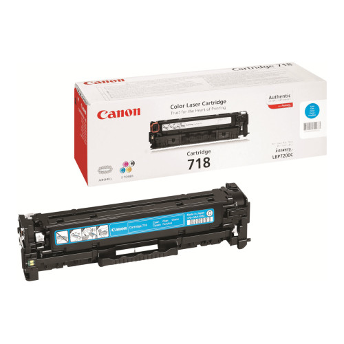 Тонер касета CANON 718 toner cartridge cyan standard capacity 2.900 pages 1-pack