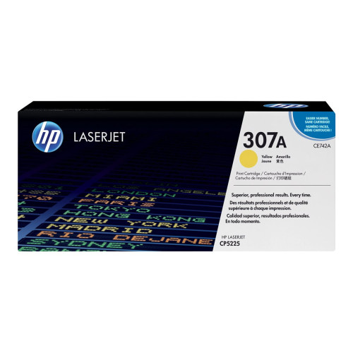 Тонер касета HP original Colour LaserJet CE742A Toner cartridge yellow standard capacity 7.300 pages 1-pack