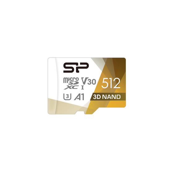 Карта памет SILICON POWER memory card Superior Pro Micro SDXC 512GB UHS-I U3 V30 +adapter