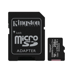 Карта памет KINGSTON 256GB micSDXC Canvas Select Plus 100R A1 C10 Card + ADP