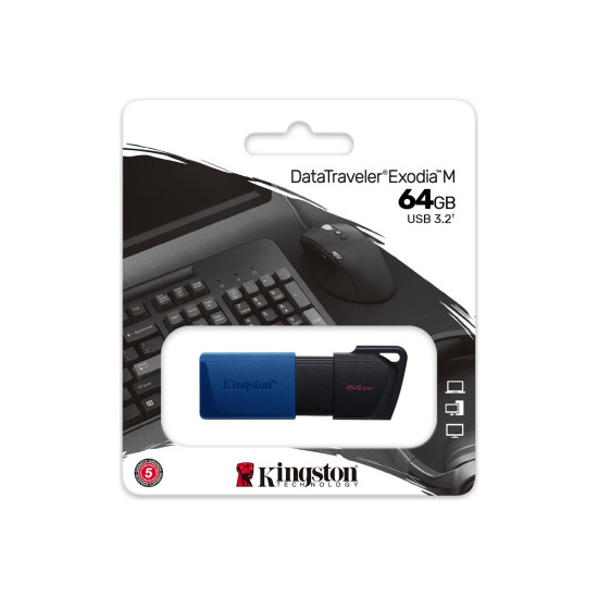 Флаш памет KINGSTON 64GB DataTraveler Exodia M