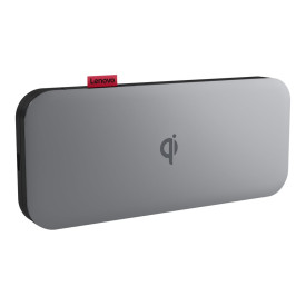 Външна батерия LENOVO Go USB-C Mobile Power Bank, 10000mAh, Qi Wireless