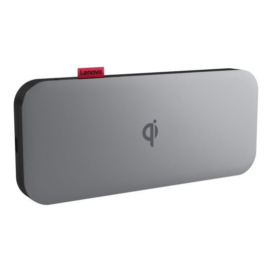 Външна батерия LENOVO Go USB-C Mobile Power Bank, 10000mAh, Qi Wireless