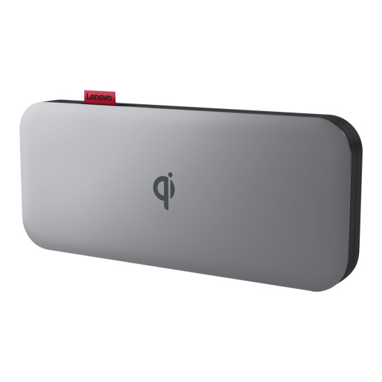 Външна батерия LENOVO Go USB-C Mobile Power Bank, 10000mAh, Qi Wireless