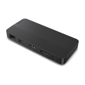 Докинг станция LENOVO USB-C Dual Display Travel Dock 1xHDMI2.1 1xDP1.4 1xUSB-A 2xUSB-C 1xRJ45 65W PD w/ 100W Adapter (EU)