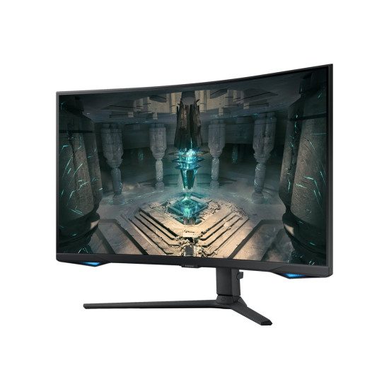 Монитор SAMSUNG LS32BG650EUXEN 32 inch VA QHD Curved 16:9 240Hz 350cd/m2 1ms GTG 2xHDMI 2.1 DP USB HUB BT LAN Wi-Fi HAS Black