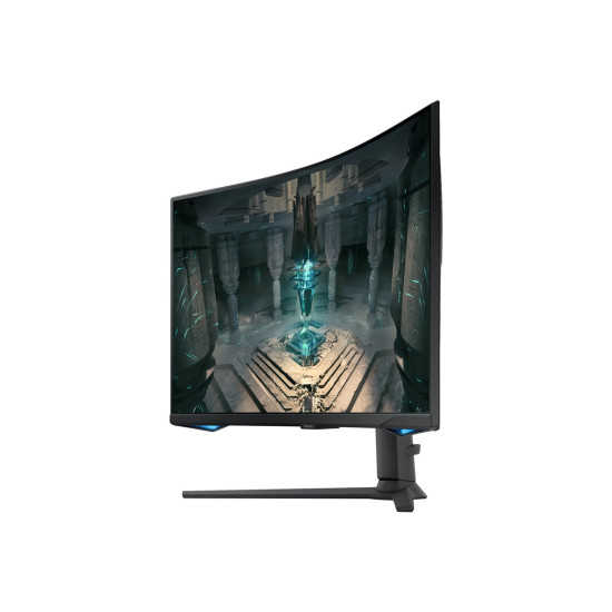 Монитор SAMSUNG LS32BG650EUXEN 32 inch VA QHD Curved 16:9 240Hz 350cd/m2 1ms GTG 2xHDMI 2.1 DP USB HUB BT LAN Wi-Fi HAS Black