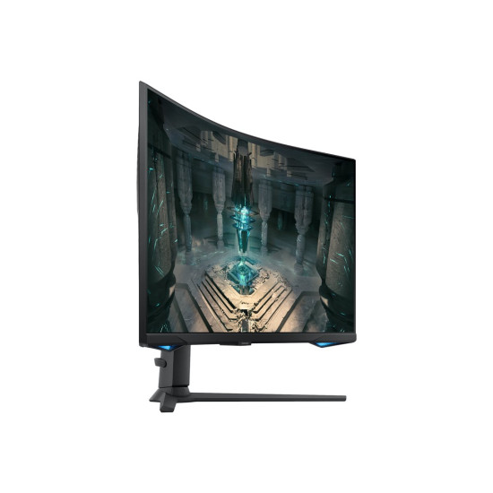 Монитор SAMSUNG LS32BG650EUXEN 32 inch VA QHD Curved 16:9 240Hz 350cd/m2 1ms GTG 2xHDMI 2.1 DP USB HUB BT LAN Wi-Fi HAS Black
