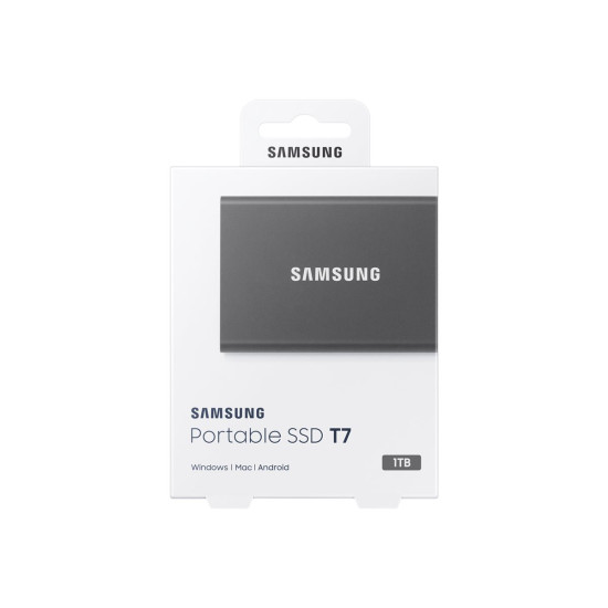 Външен SSD диск SAMSUNG T7 1TB USB 3.2 Gen 2 Titan Grey