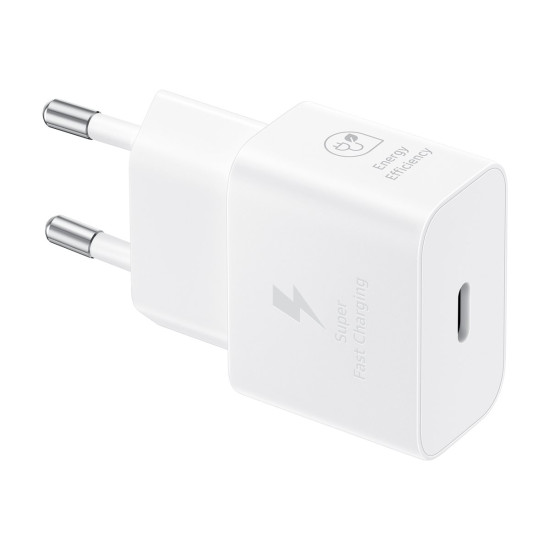 Зарядно SAMSUNG Power Adapter 25W USB-C without Cable White