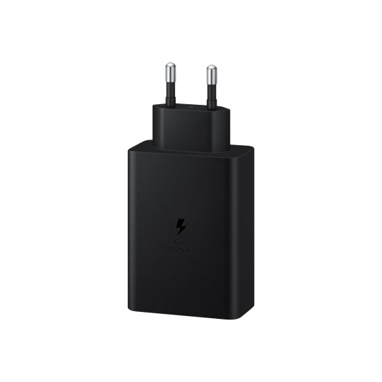 Зарядно SAMSUNG Power Adapter Trio 65W USB-C 25W USB-C 15W USB-A Black