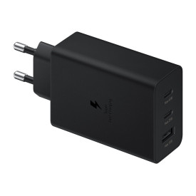 Зарядно SAMSUNG Power Adapter Trio 65W USB-C 25W USB-C 15W USB-A Black