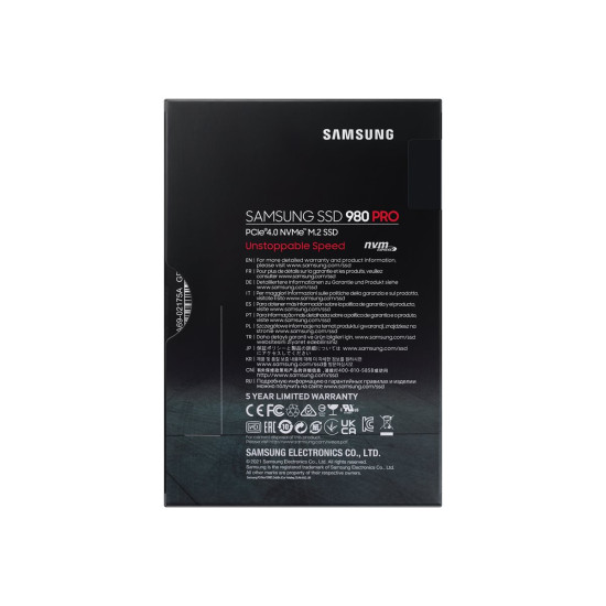 Вътрешен SSD диск SAMSUNG SSD 980 PRO 1TB M.2 NVMe PVIe 4.0