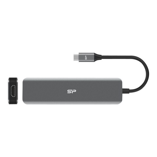 Докинг станция SILICON POWER Boost SU20 Docking station 7in1 USB USB-C HDMI SD card