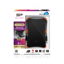 Външен твърд диск SILICON POWER Armor A30 2TB Black