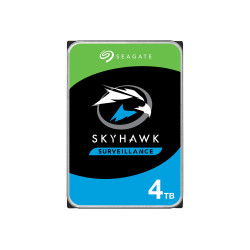 Вътрешен твърд диск SEAGATE Surv. Skyhawk 4TB HDD CMR 5400rpm SATA serial ATA 6Gb/s 256MB cache 3.5 inch 24x7 workloads BLK