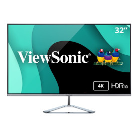 Монитор VIEWSONIC VX3276-4K-MHD 32 inch 16:9 3840x2160 UHD SuperClear VA monitor 2 HDMI DP Mini DP frameless silver bezel silver stand