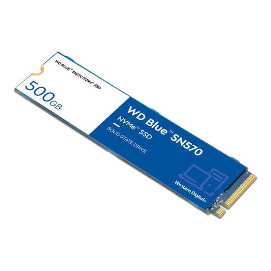 Вътрешен SSD диск WESTERN DIGITAL Blue SSD SN570 NVMe 500GB M.2 2280 PCIe Gen3 8Gb/s internal single-packed