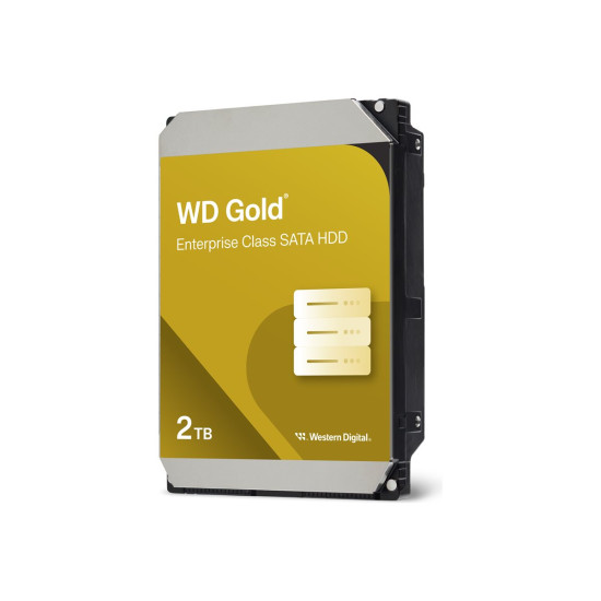 Вътрешен твърд диск WESTERN DIGITAL Gold 2TB HDD 7200rpm 6Gb/s serial ATA sATA 128MB cache 3.5 inch intern RoHS compliant Enterprise Bulk