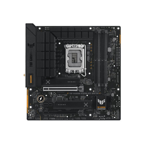 Дънна платка ASUS TUF GAMING B760M-BTF WIFI D4 LGA1700 microATX 4DDR4 1xHDMI 1xDP 4xSATA 3xM.2