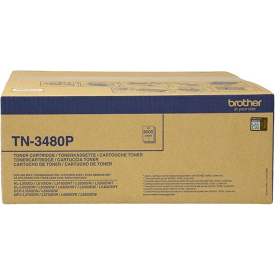 Тонер касета BROTHER TN3480P Black