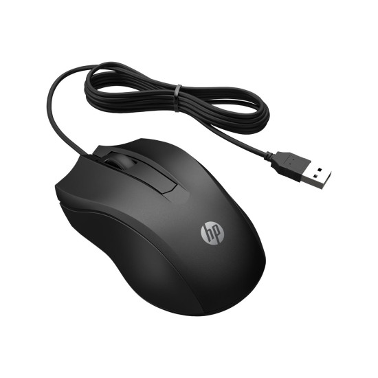 Мишка HP 100 BLK WRD Mouse
