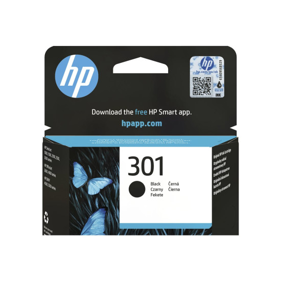 Мастило HP 301 original Ink cartridge CH561EE UUS black standard capacity 3ml 190 pages 1-pack