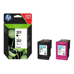 Мастило HP 301 original Ink cartridge N9J72AE Combo 2-Pack Standard Capacity Black and Colour cartridge