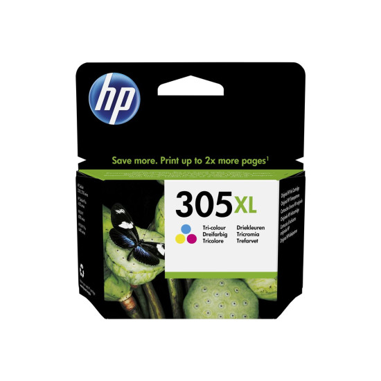 Мастило HP 305XL High Yield Tri-color Original Ink Cartridge