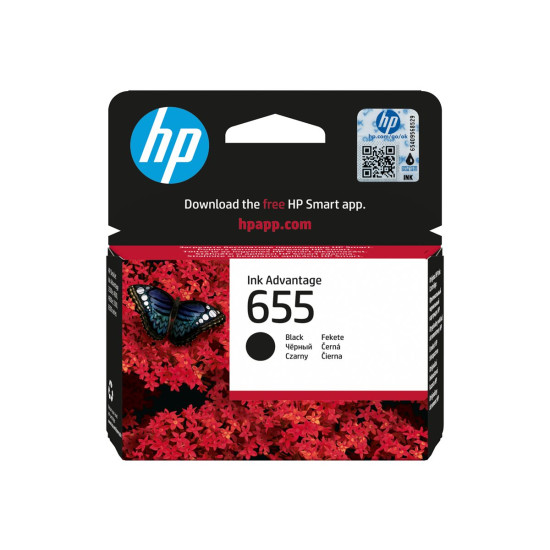 Мастило HP 655 original Ink cartridge CZ109AE BHK black standard capacity 550 pages 1-pack