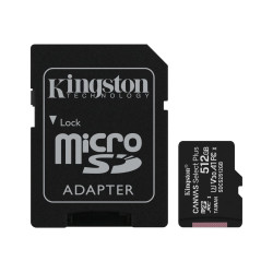 Карта памет KINGSTON 512GB microSDXC Canvas Select Plus 100R A1 C10 Card + ADP