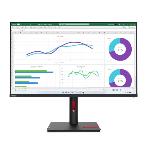 Монитор LENOVO ThinkVision T32h-30 31.5 inch 2560x1440 Monitor 16:9 60Hz HDMI DP