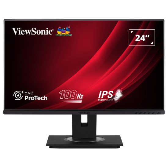 Монитор VIEWSONIC VG2448A-2, 24 инча IPS 1920x1080, HDMI, VGA, DP, 4xUSB