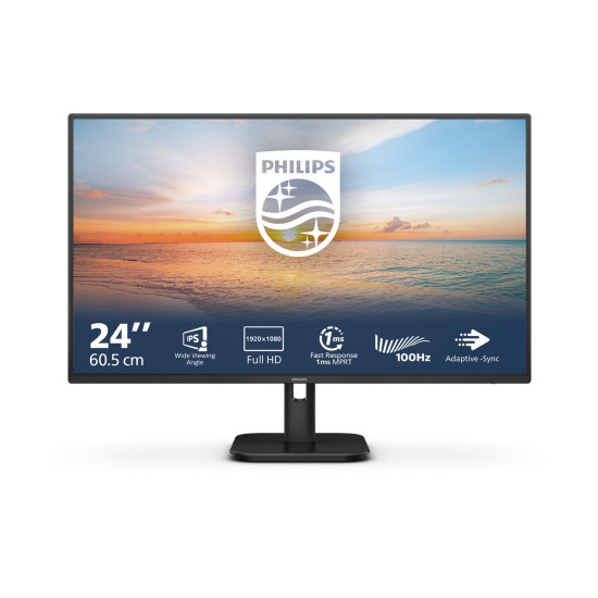 Монитор PHILIPS 24E1N1100A/00 23.8 inch 1920x1080 16:9 1ms 250cd/m2 HDMI VGA Black