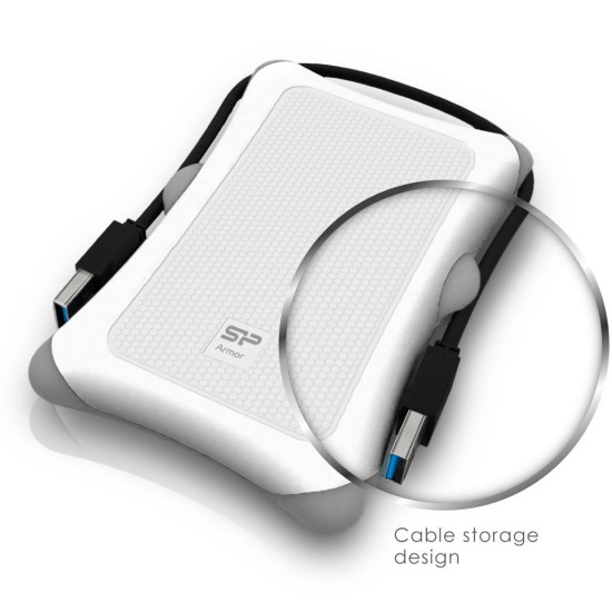 Външен твърд диск SILICON POWER Armor A30 2TB White