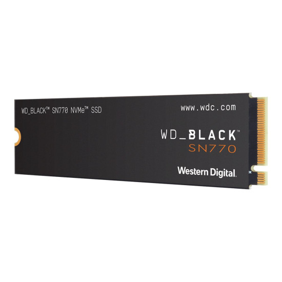 Вътрешен SSD диск WESTERN DIGITAL Black SSD SN770 NVMe 500GB PCIe Gen4 16GT/s M.2 2280