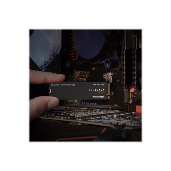 Вътрешен SSD диск WESTERN DIGITAL Black SSD SN770 NVMe 500GB PCIe Gen4 16GT/s M.2 2280