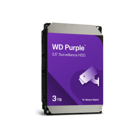 Вътрешен твърд диск WESTERN DIGITAL Purple 3TB SATA HDD 3.5 inch internal 256MB Cache