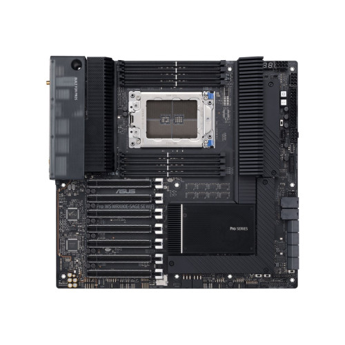 Дънна платка ASUS Pro WS WRX80E-SAGE SE WIFI E-ATX 8xDDR4 7xPCIe 4.0/3.0 x16 3xM.2 12xSATA 6 MB
