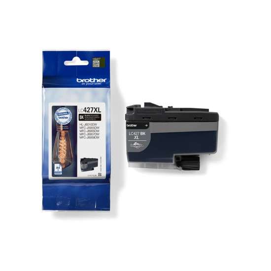 Мастило BROTHER LC427XLBK Black Ink Cartridge - 6000 Pages