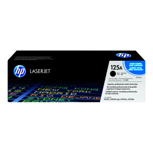 Тонер касета HP 125A original Colour LaserJet Toner cartridge CB540A black standard capacity 2.200 pages 1-pack