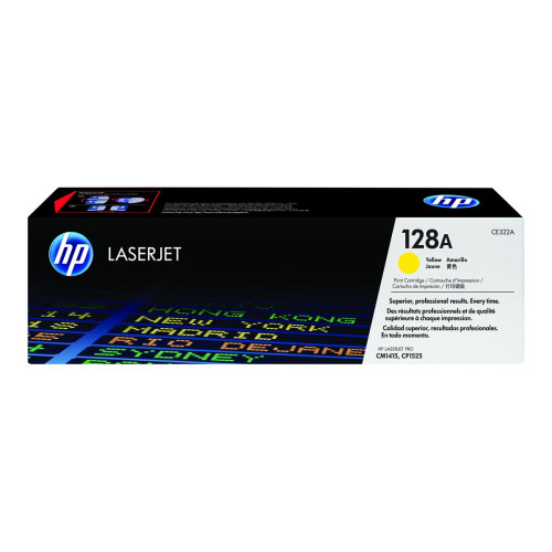 Тонер касета HP 128A original LaserJet Toner cartridge CE322A yellow standard capacity 1.300 pages 1-pack