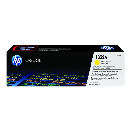 Тонер касета HP 128A original LaserJet Toner cartridge CE322A yellow standard capacity 1.300 pages 1-pack
