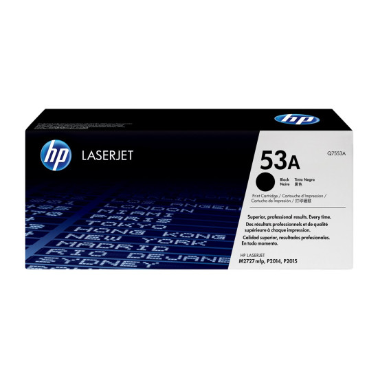 Тонер касета HP 53A original LaserJet Toner cartridge Q7553A black standard capacity 3.000 pages 1-pack