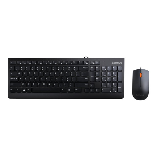 Комплект клавиатура и мишка LENOVO 300 USB Combo Keyboard & Mouse US English 103P