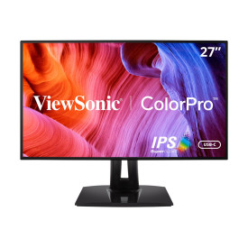 Монитор VIEWSONIC VP2768A ColorPro Monitor 27 inch 16:9 QHD 2560x1440 Frameless SuperClear IPS LED 100 sRGB 10bit colour HDMI DisplayPort