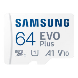 Карта памет SAMSUNG EVO Plus microSDXC 64GB UHS-I U1 Read up to 130MB/s Full HD Memory Card incl. SD-Adapter 2021